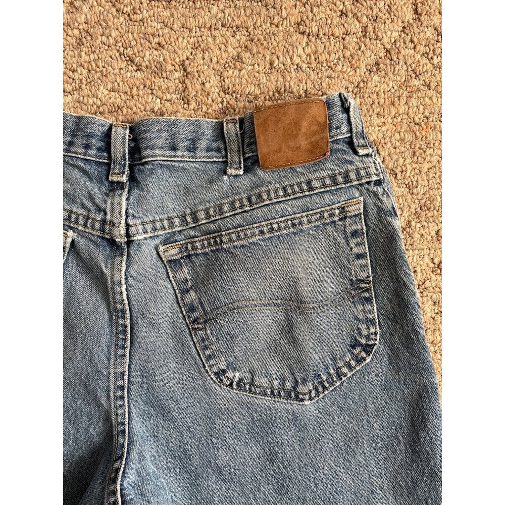 Vintage Lee Jeans Mens 31x30 Straight Leg Light Wash 90s - Picture 2 of 8